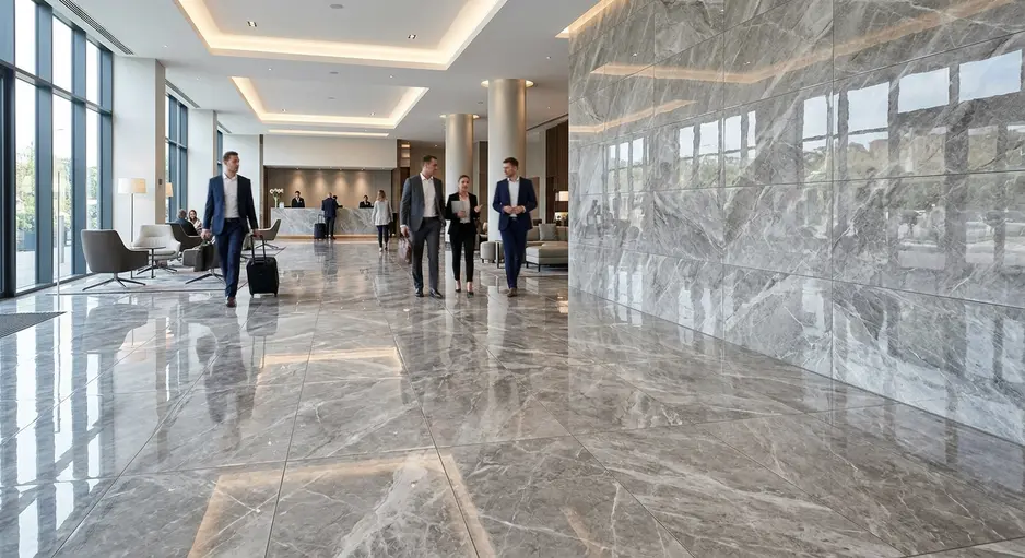Why 600x1200 Endless Glossy Tiles Are Dominating Commercial Design