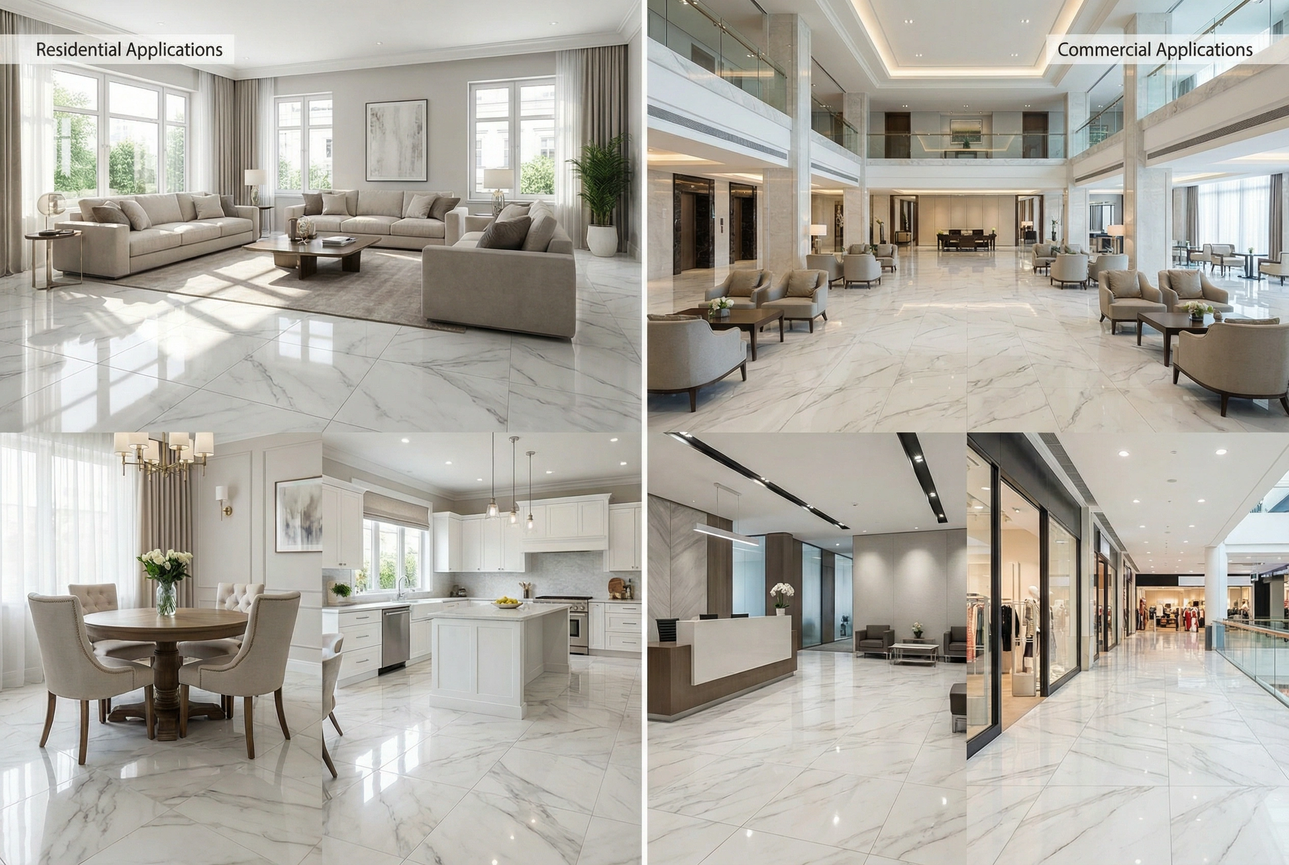 Applications of Satvario Floor Tiles
