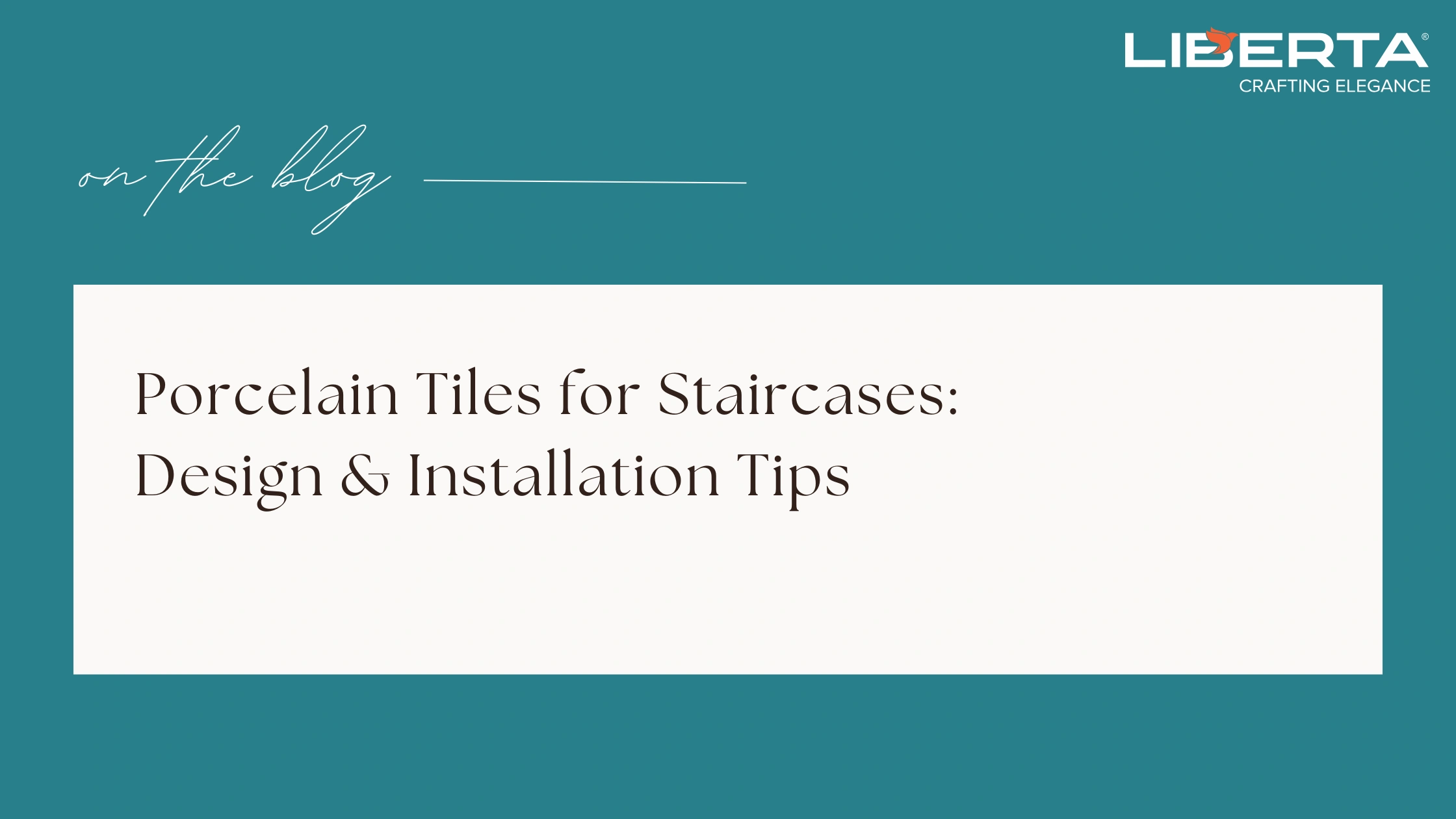 Porcelain Tiles for Staircases: Design & Installation Tips