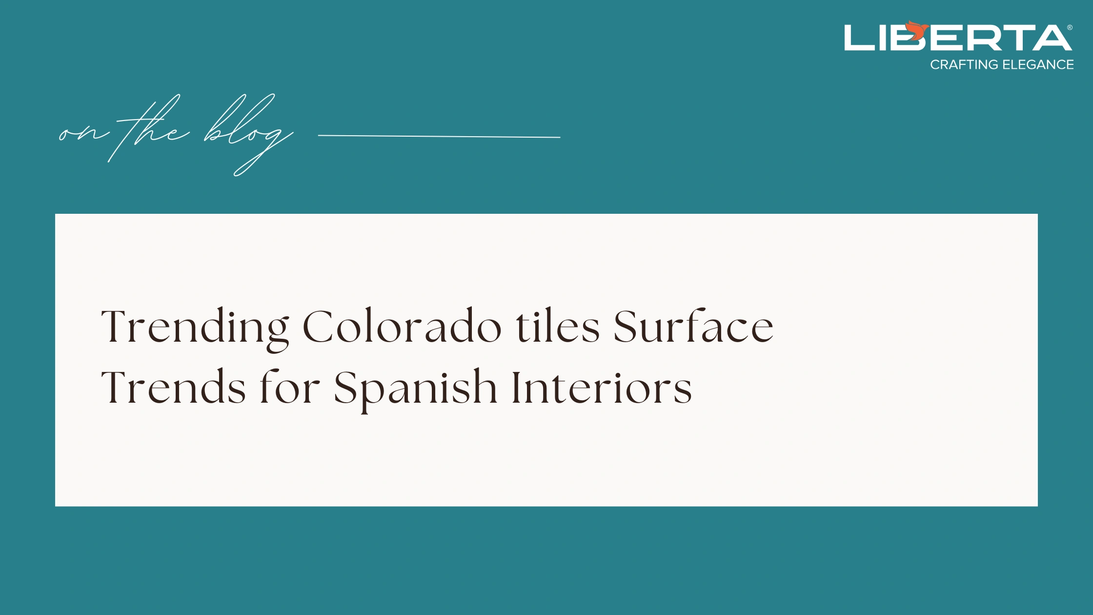 Trending Colorado tiles Surface Trends for Spanish Interiors