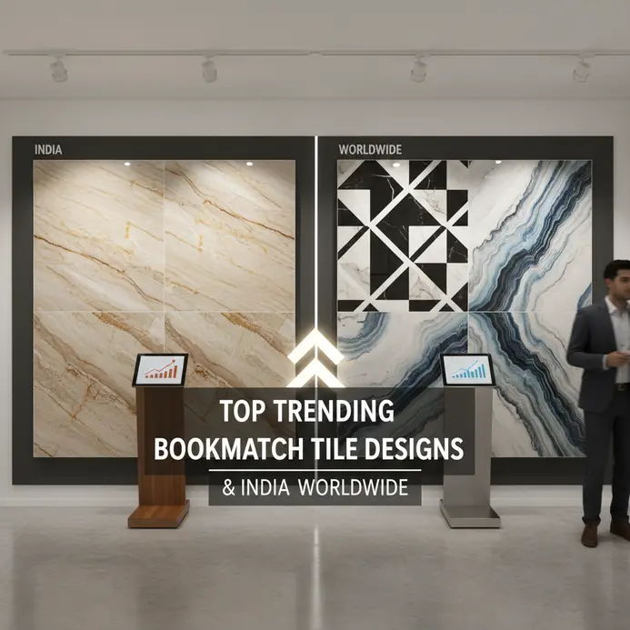 Top Trending Bookmatch Tile Designs in India & Worldwide