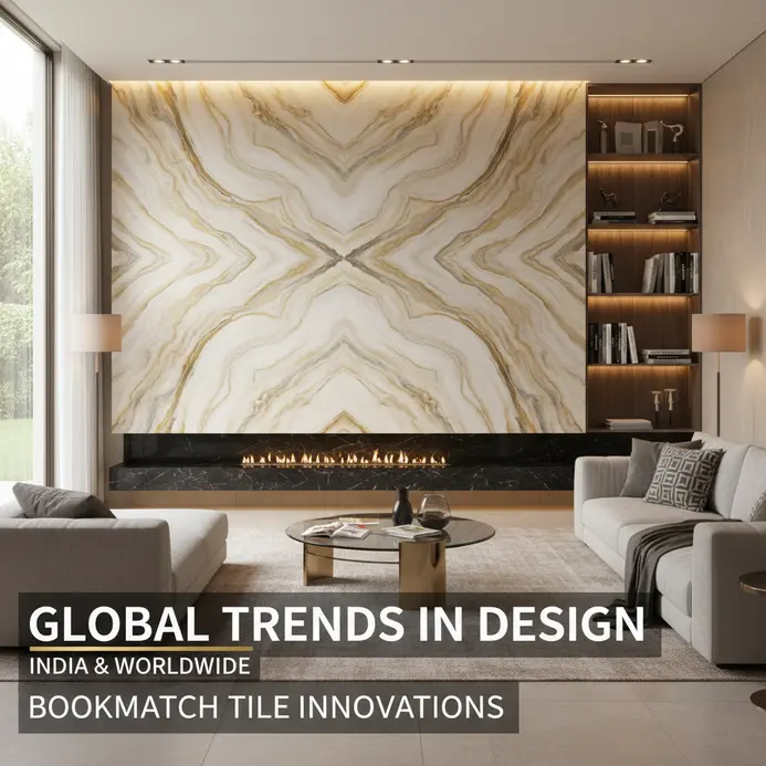 Top Trending Bookmatch Tile Designs in India & Worldwide